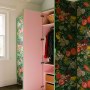 Victorian Terrace, Waterloo | Bespoke wallpaper covered wardrobes for colourful bedroom | Interior Designers